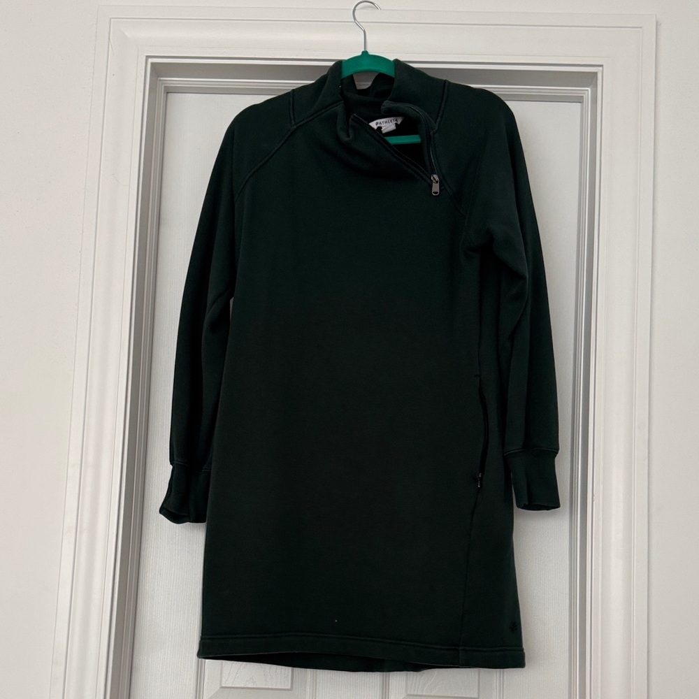 Athleta Dark Green Cozy Karma Dress